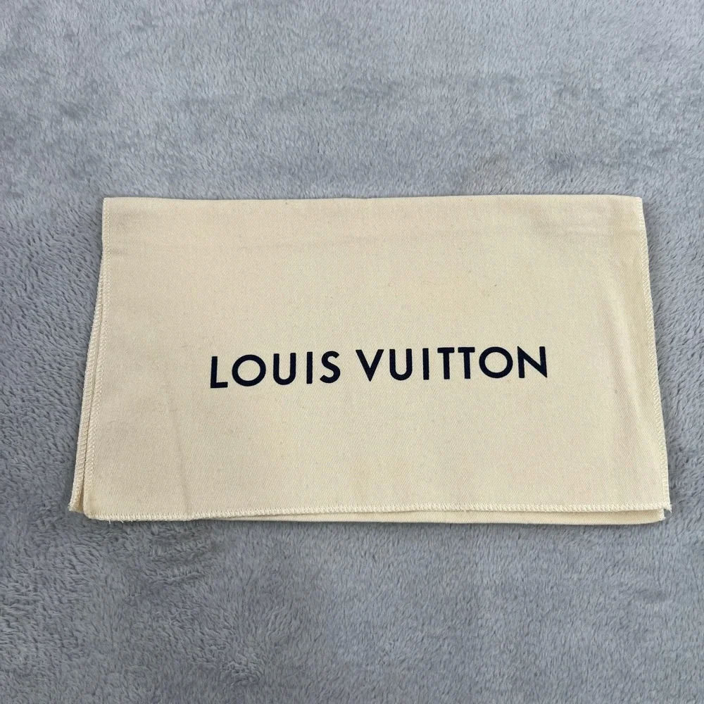 Louis Vuitton Dust Bag Cream Cotton Twill Purse Handbag Wallet Clutch Cover 13x8